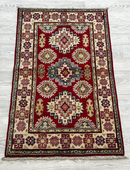Handmade Red Kazak Rug 130 CM x 80CM KAS#5037