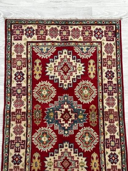Handmade Red Kazak Rug 130 CM x 80CM KAS#5037