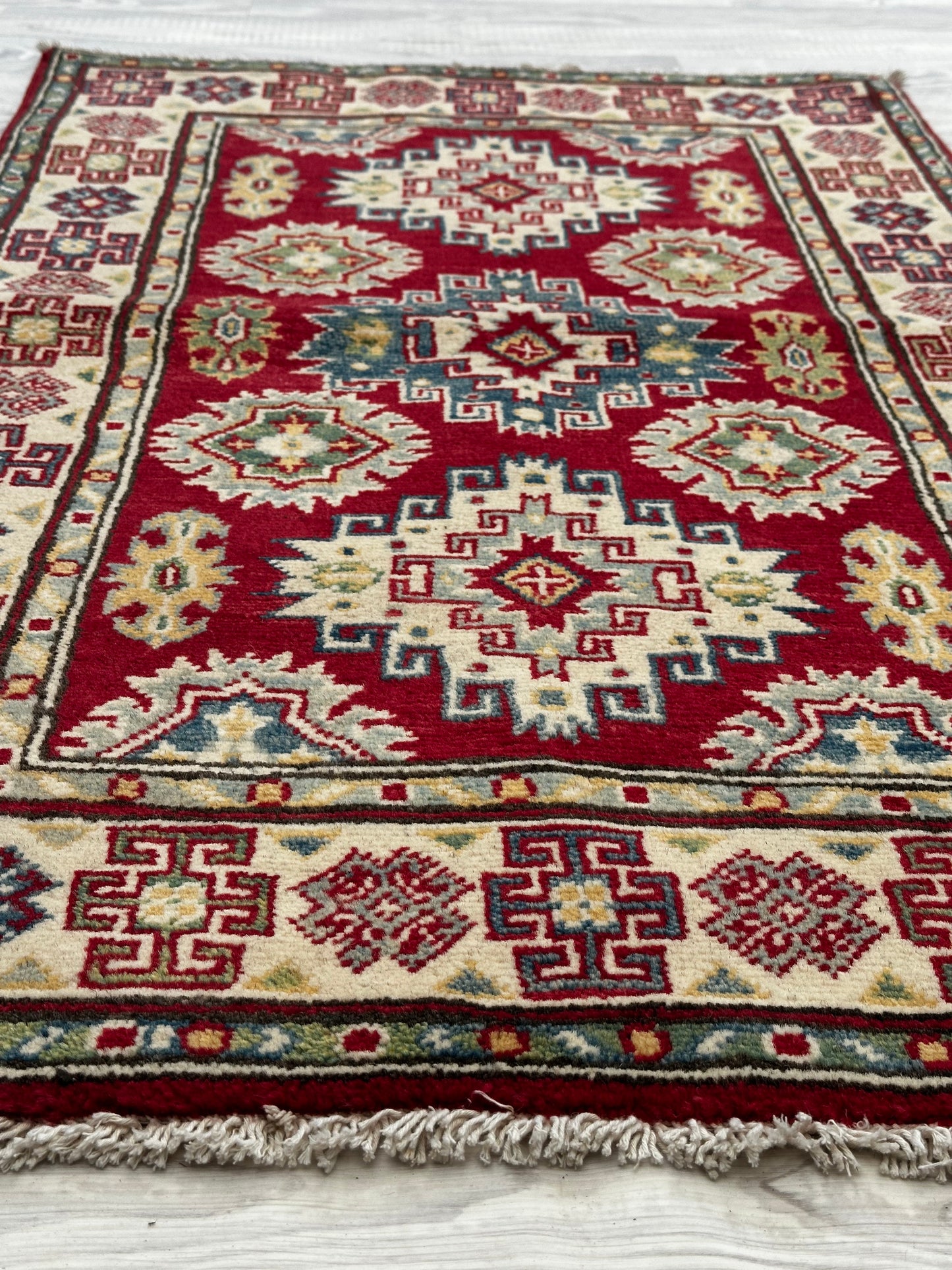 Handmade Red Kazak Rug 130 CM x 80CM KAS#5037