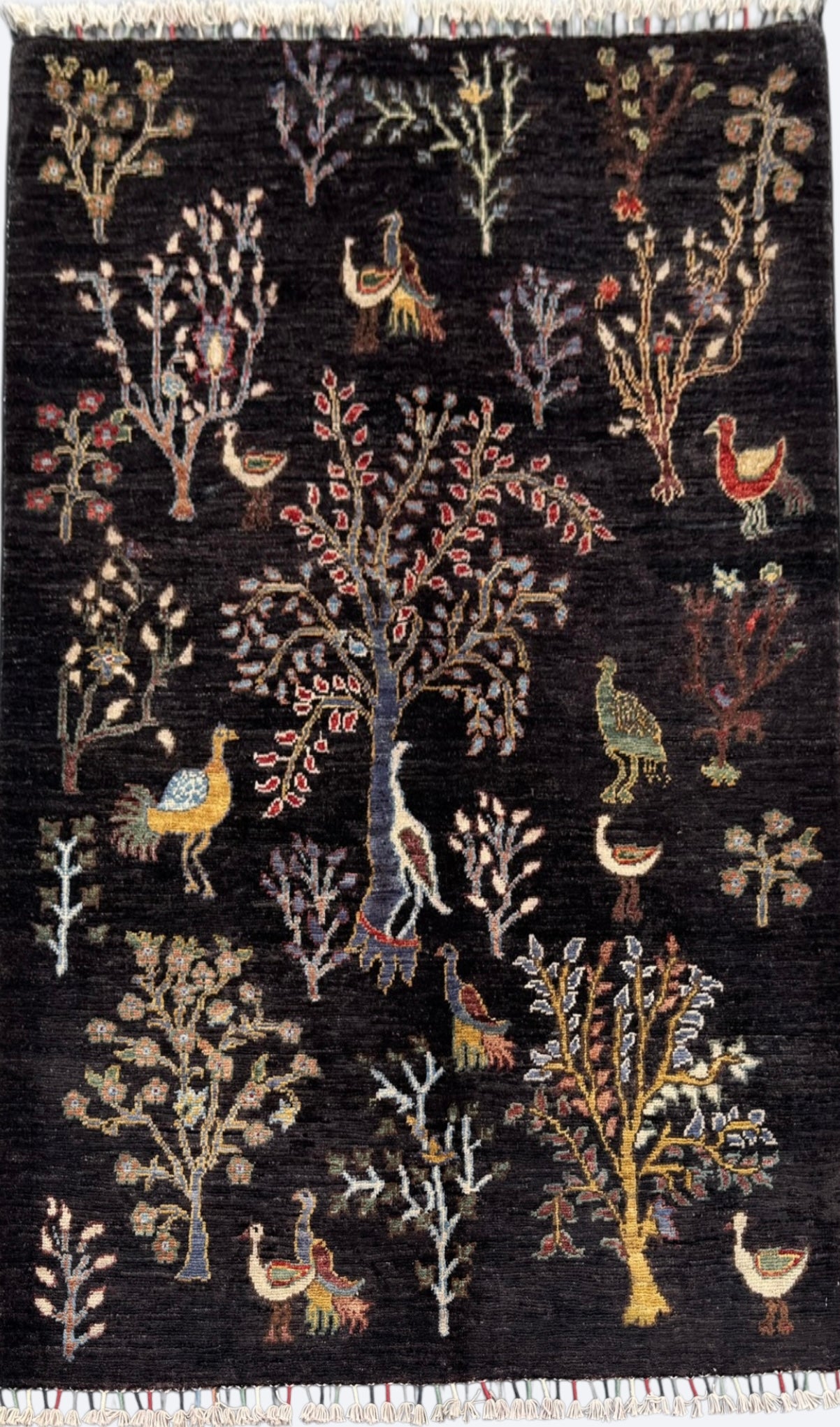 Handmade Chobi Pictorial Wool Rug 149 CM x 102 CM  SS#1405