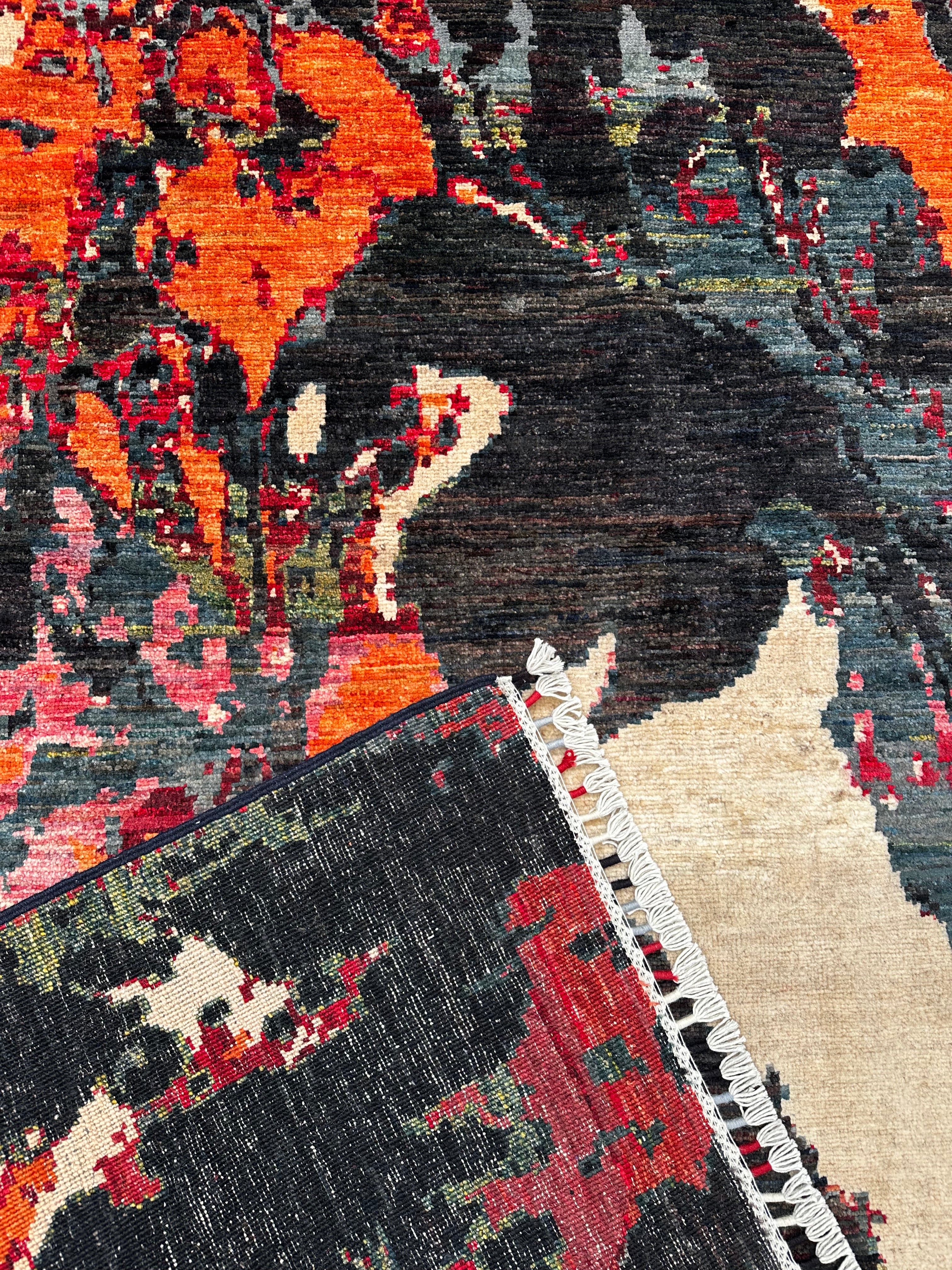Handmade Ember Abstract Modern Wool Rug,  235 CM x 175 CM