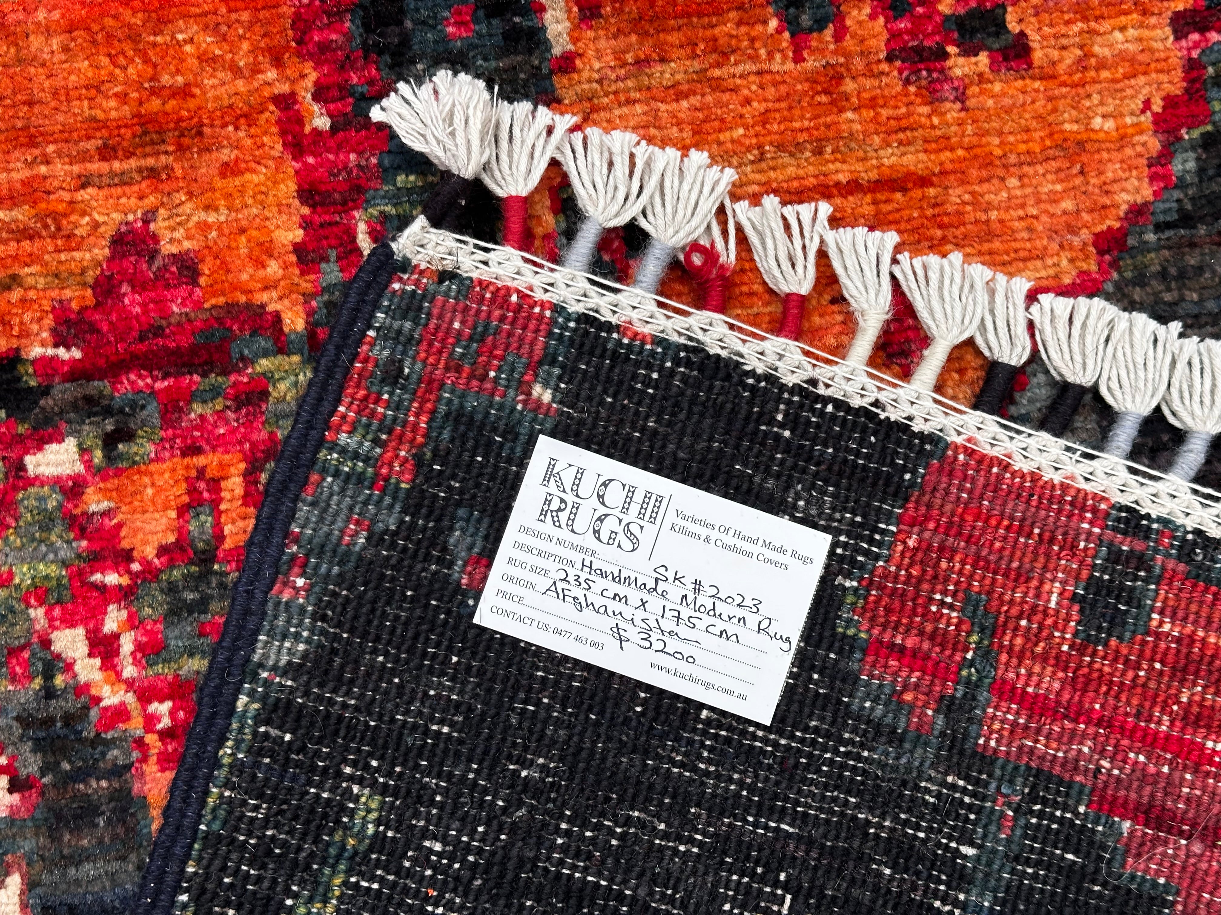 Handmade Ember Abstract Modern Wool Rug,  235 CM x 175 CM
