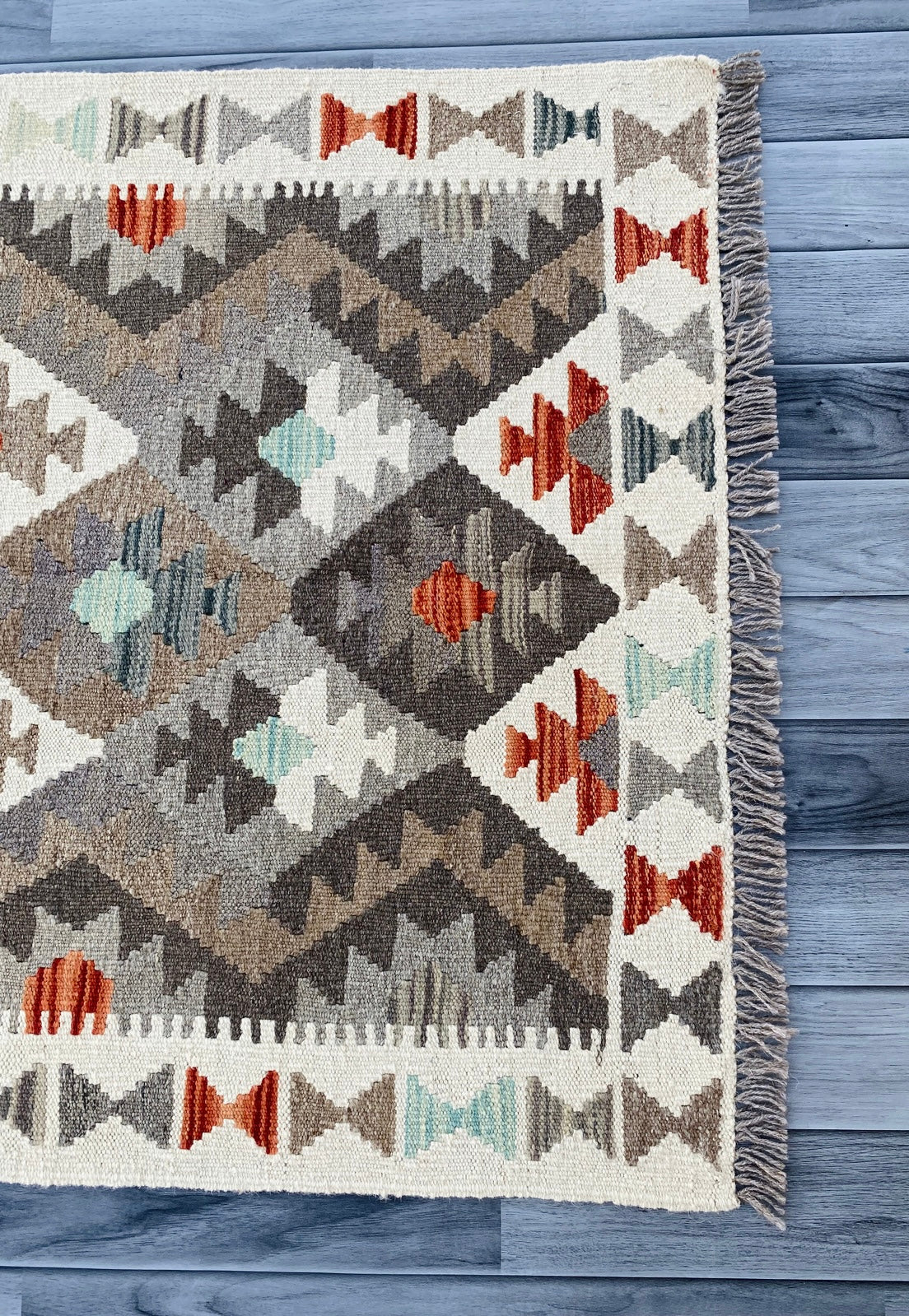 Handmade Afghan Chobi Kilim Rug 125 CM x 90 CM ( SS # 17 ).