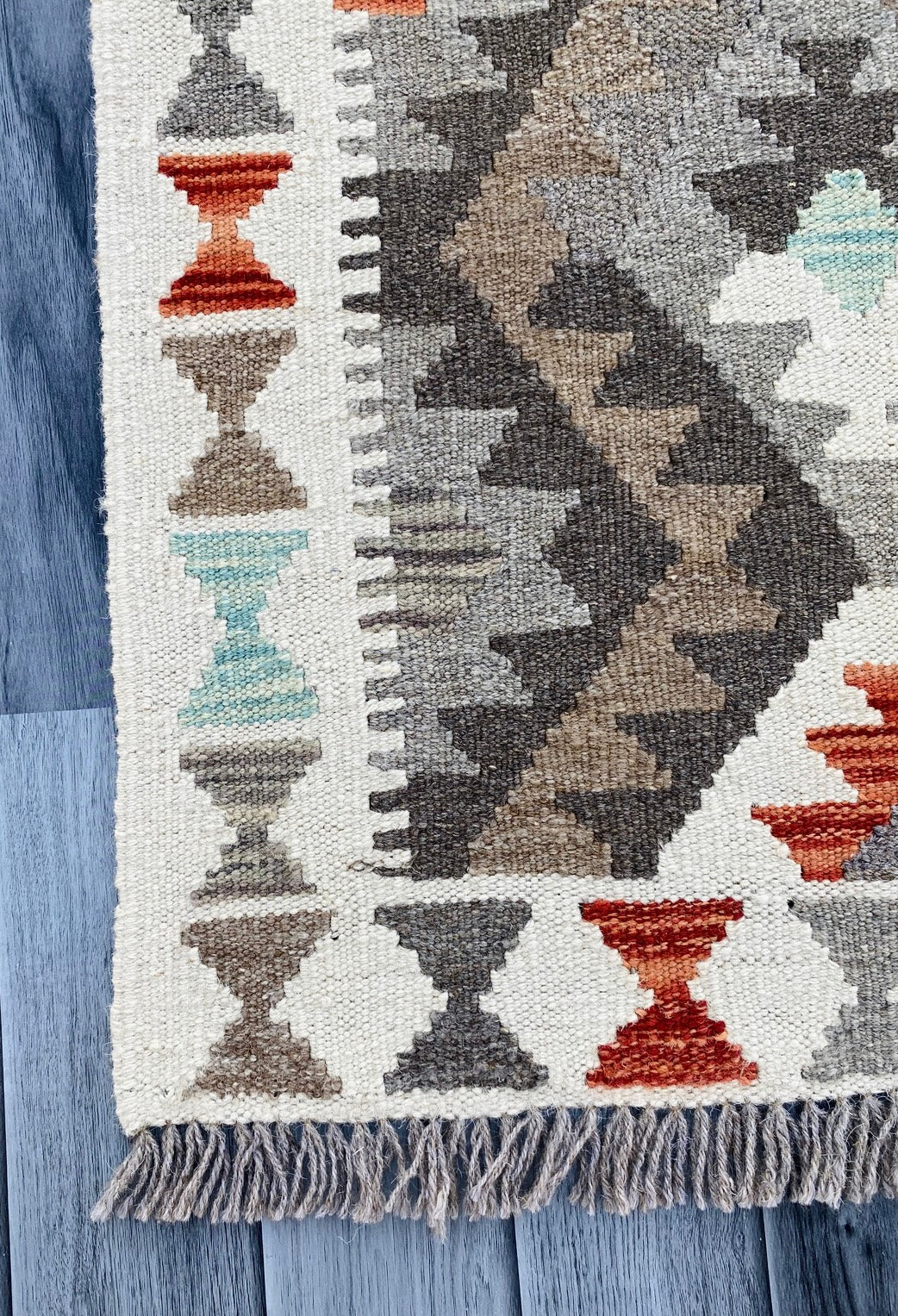Handmade Afghan Chobi Kilim Rug 125 CM x 90 CM ( SS # 17 ).