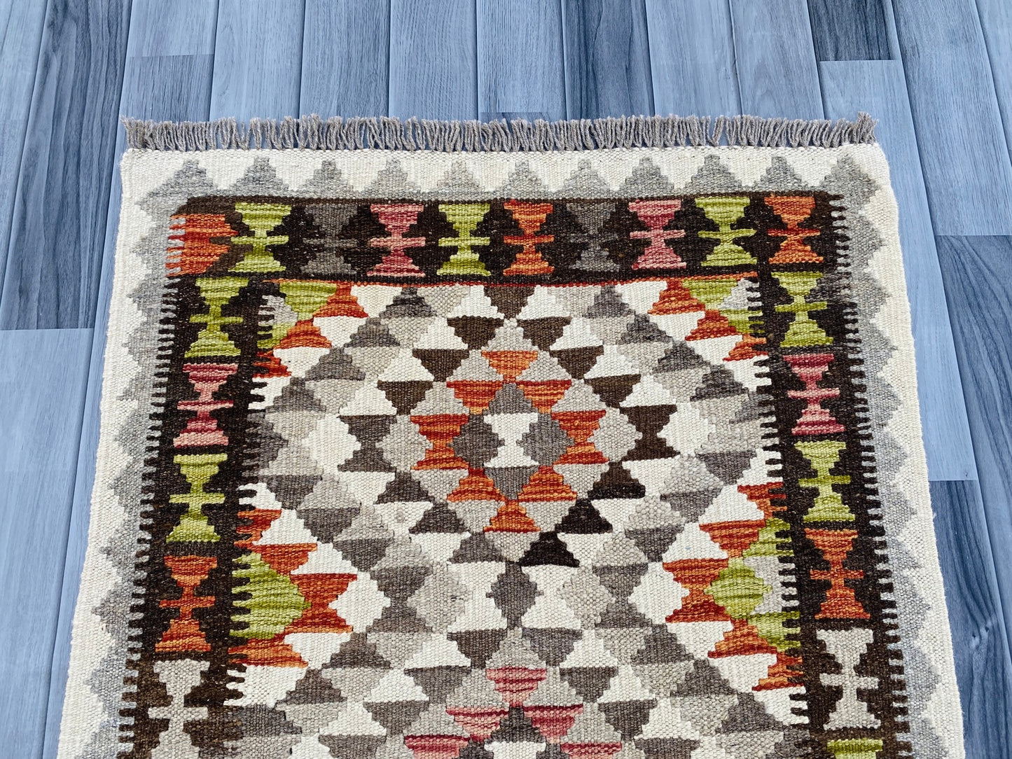 Handmade Afghan Chobi Kilim Rug 120 CM x 81 CM ( SS # 18 ).