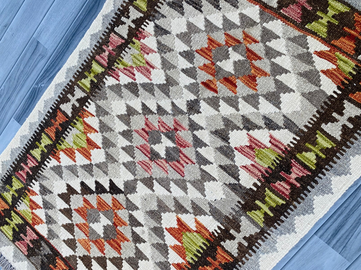 Handmade Afghan Chobi Kilim Rug 120 CM x 81 CM ( SS # 18 ).