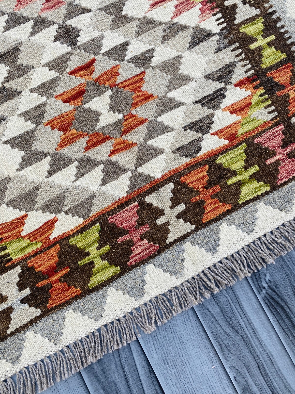 Handmade Afghan Chobi Kilim Rug 120 CM x 81 CM ( SS # 18 ).