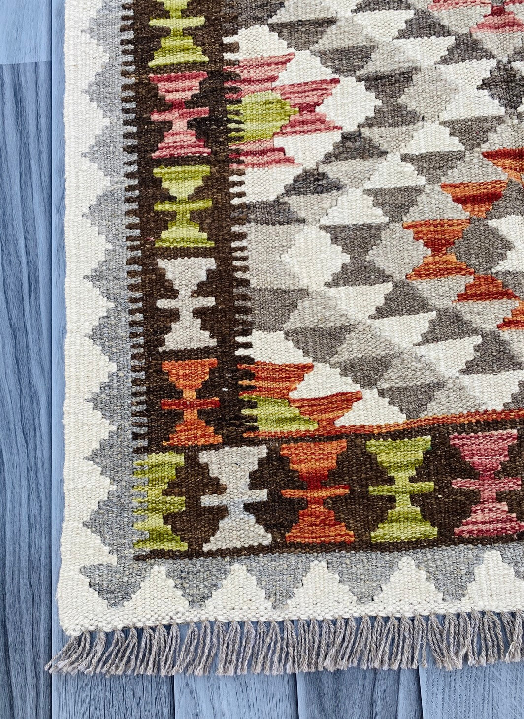 Handmade Afghan Chobi Kilim Rug 120 CM x 81 CM ( SS # 18 ).