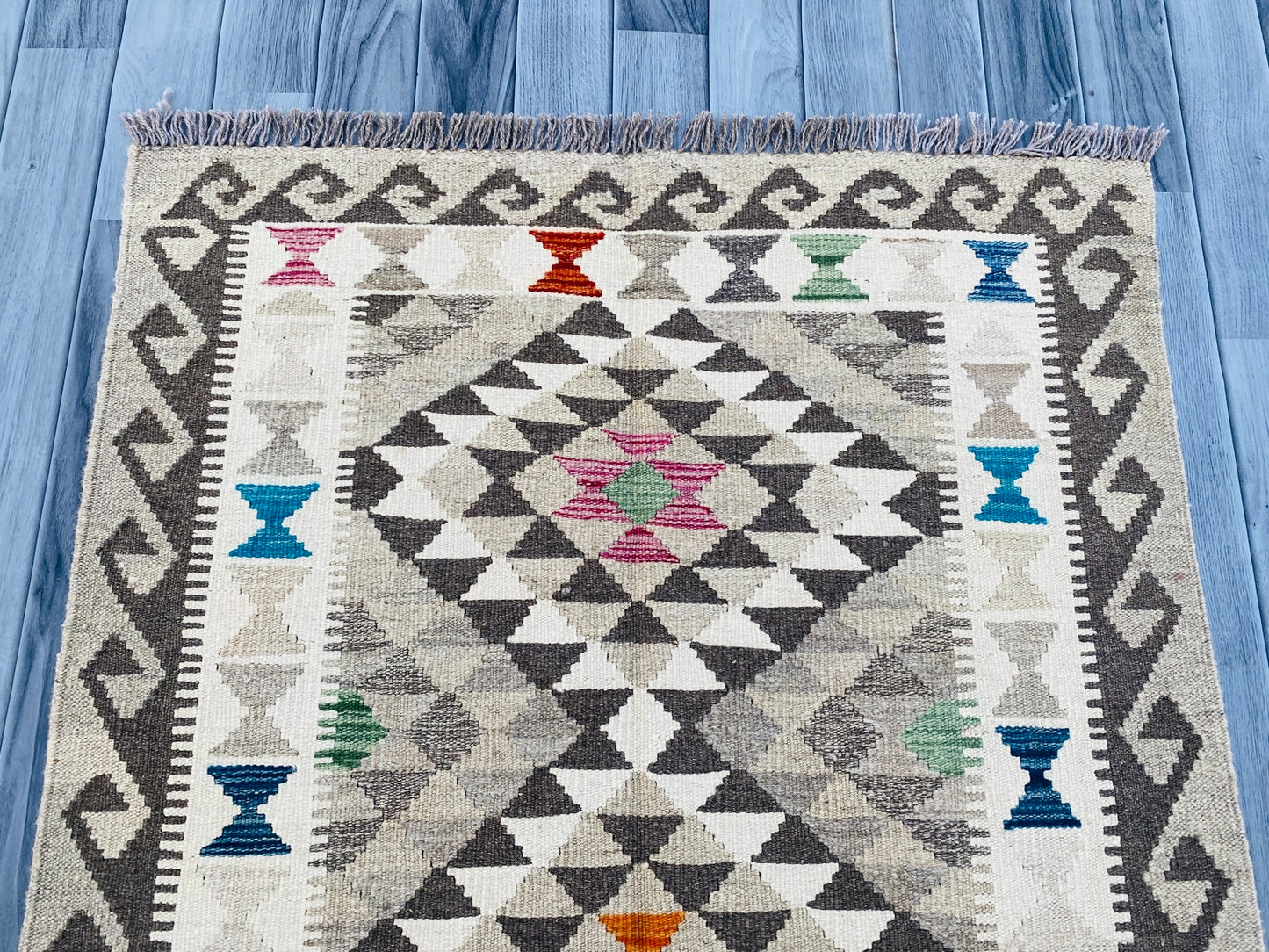 Handmade Afghan Chobi Kilim Rug 153 CM x 97 CM ( SS # 02 ).