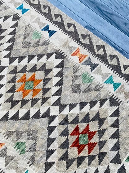 Handmade Afghan Chobi Kilim Rug 153 CM x 97 CM ( SS # 02 ).