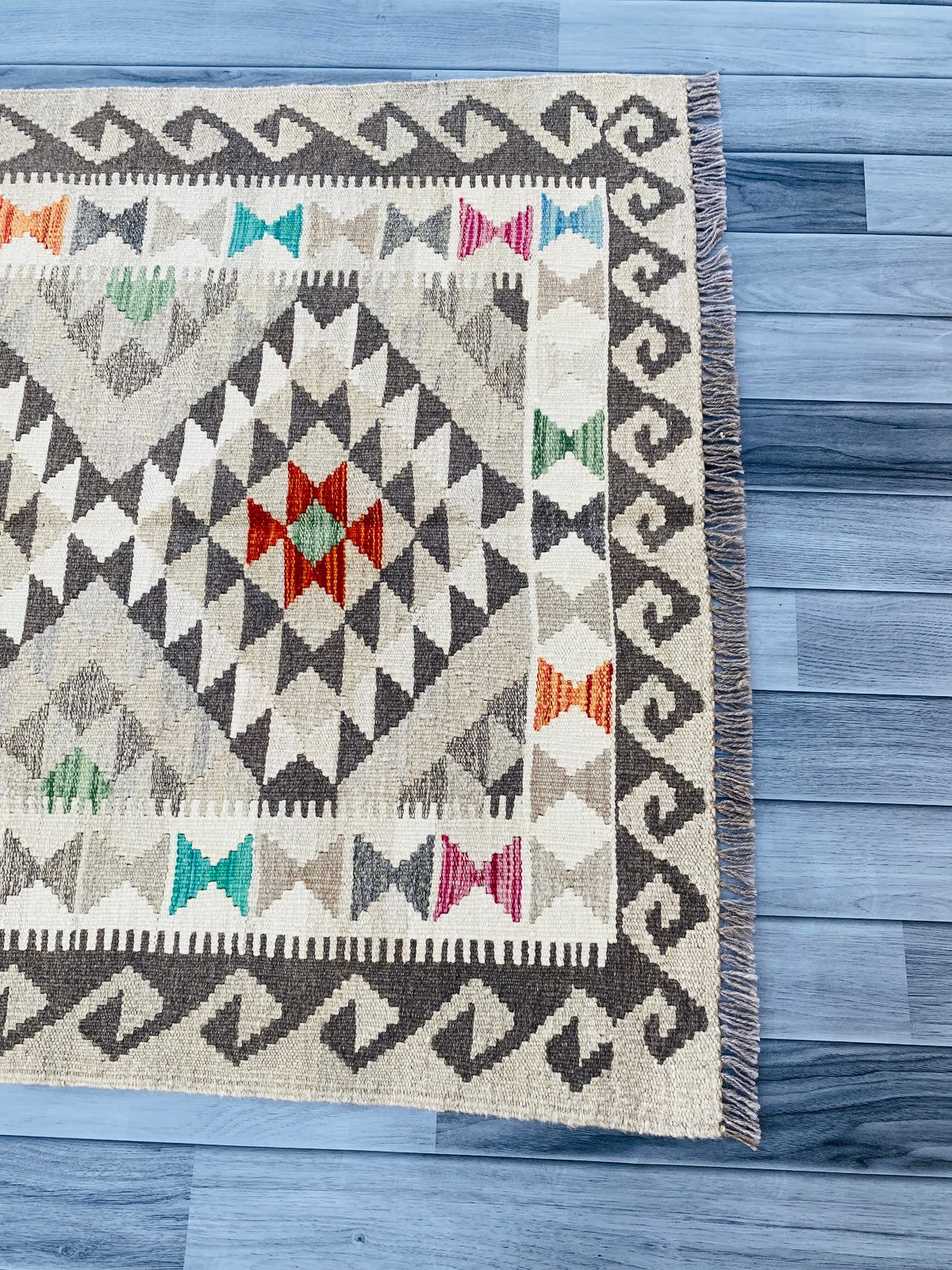 Handmade Afghan Chobi Kilim Rug 153 CM x 97 CM ( SS # 02 ).