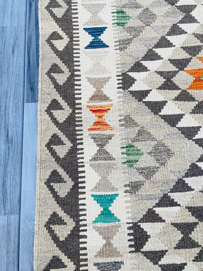 Handmade Afghan Chobi Kilim Rug 153 CM x 97 CM ( SS # 02 ).