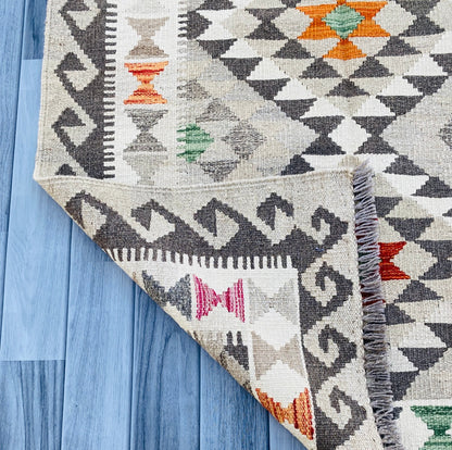 Handmade Afghan Chobi Kilim Rug 153 CM x 97 CM ( SS # 02 ).