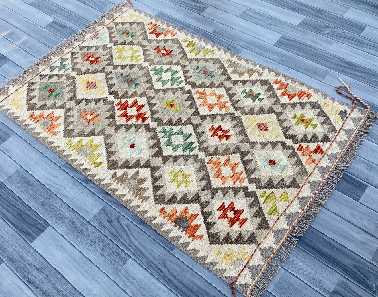 Handmade Afghan Chobi Kilim Rug 153 CM x 97 CM ( SS # 15 ).