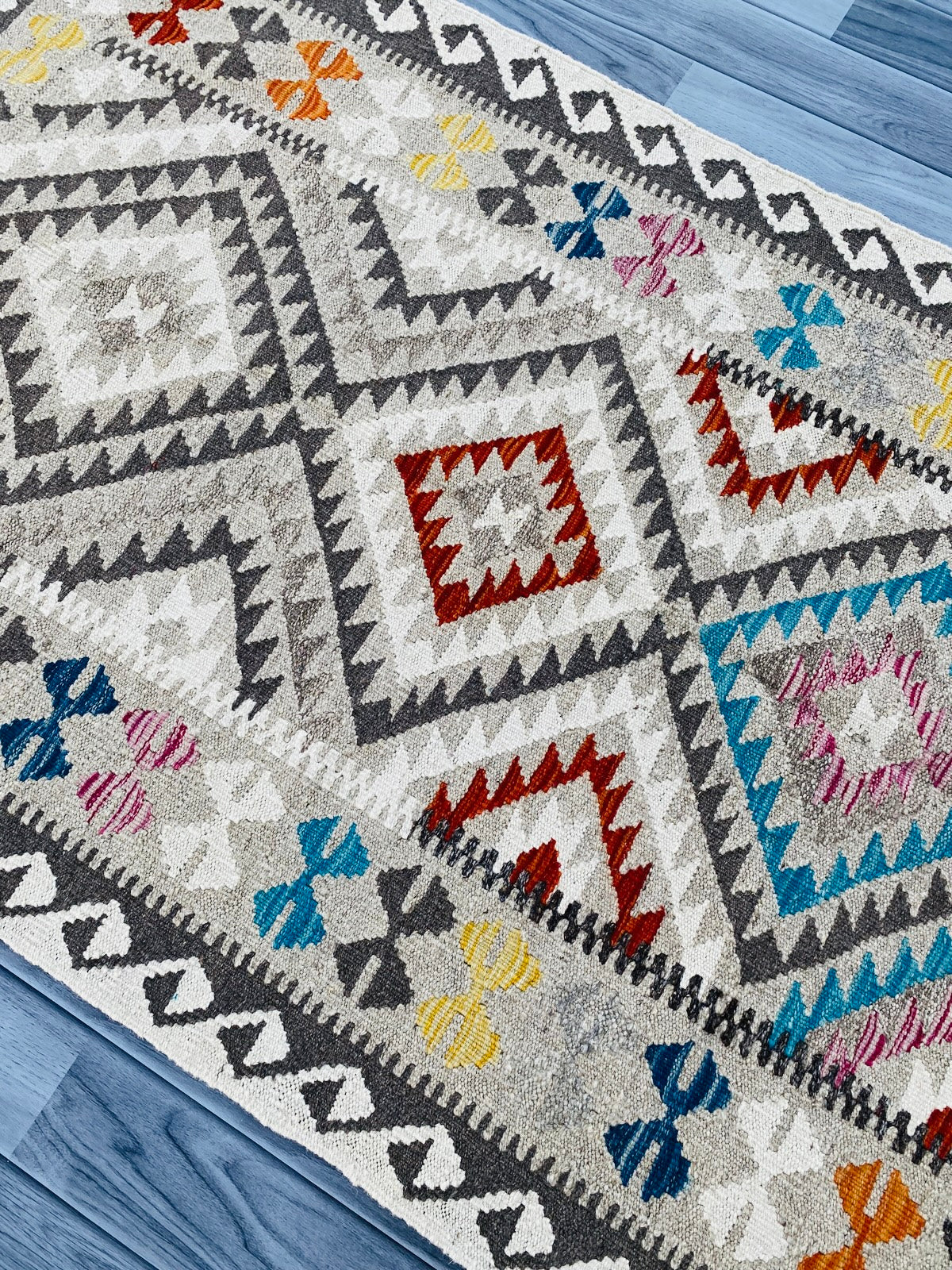 Handmade Afghan Chobi Kilim Rug 143 CM x 99 CM ( SS # 03 ).