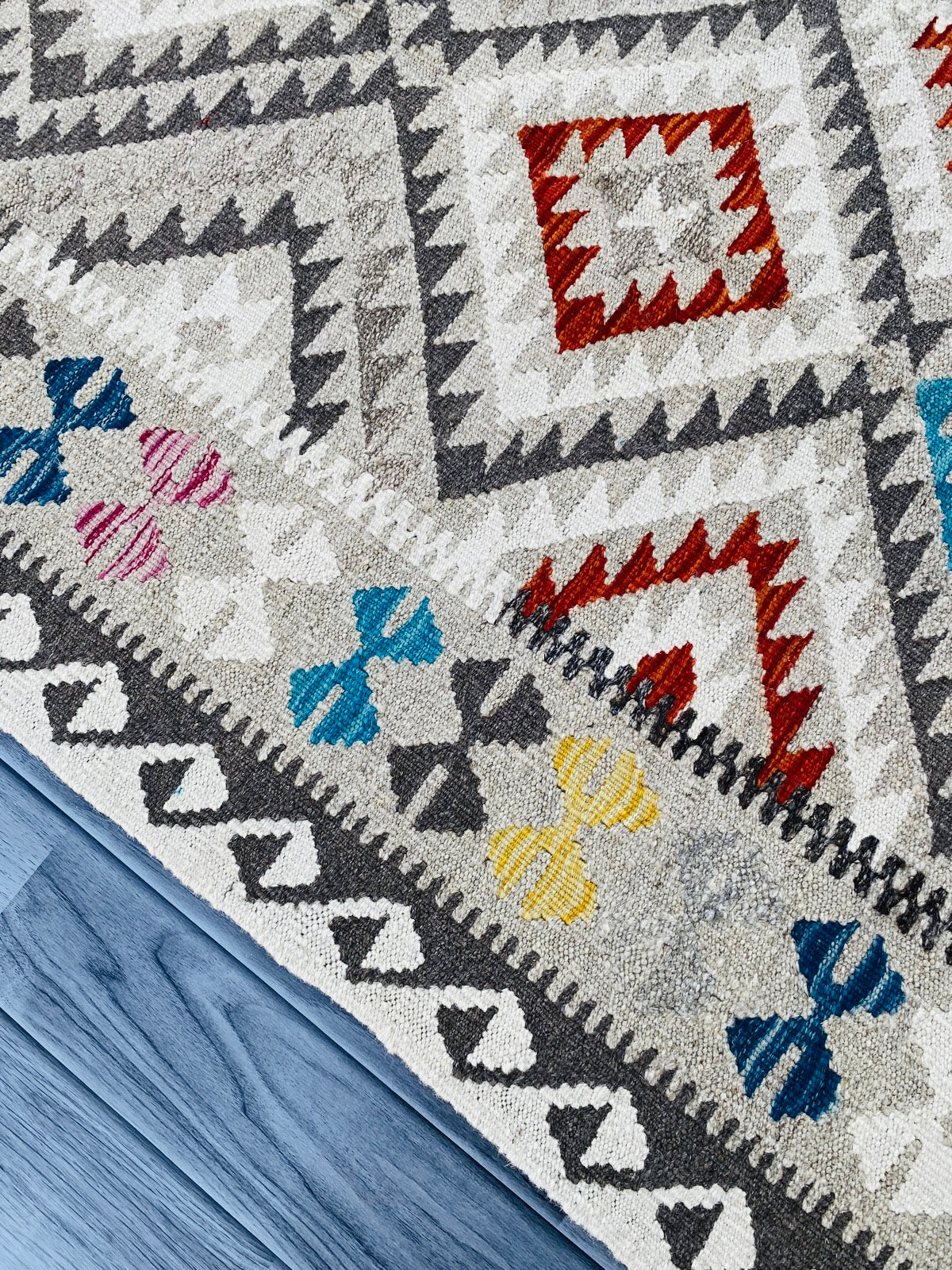 Handmade Afghan Chobi Kilim Rug 143 CM x 99 CM ( SS # 03 ).
