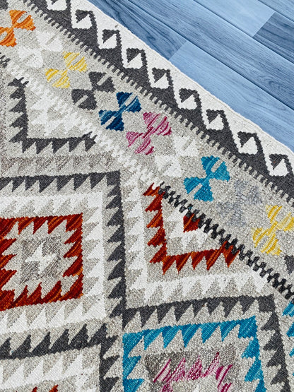 Handmade Afghan Chobi Kilim Rug 143 CM x 99 CM ( SS # 03 ).