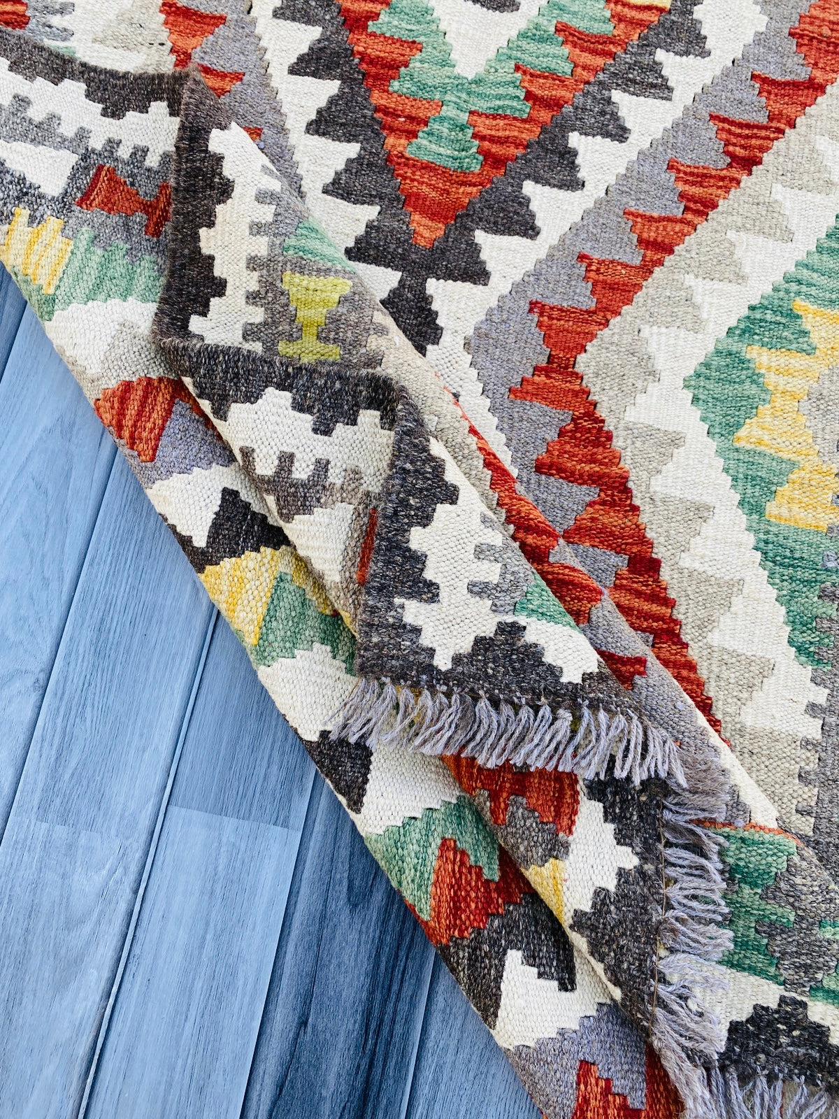 Handmade Afghan Chobi Kilim Rug 156 CM x 98 CM ( SS # 04 ).