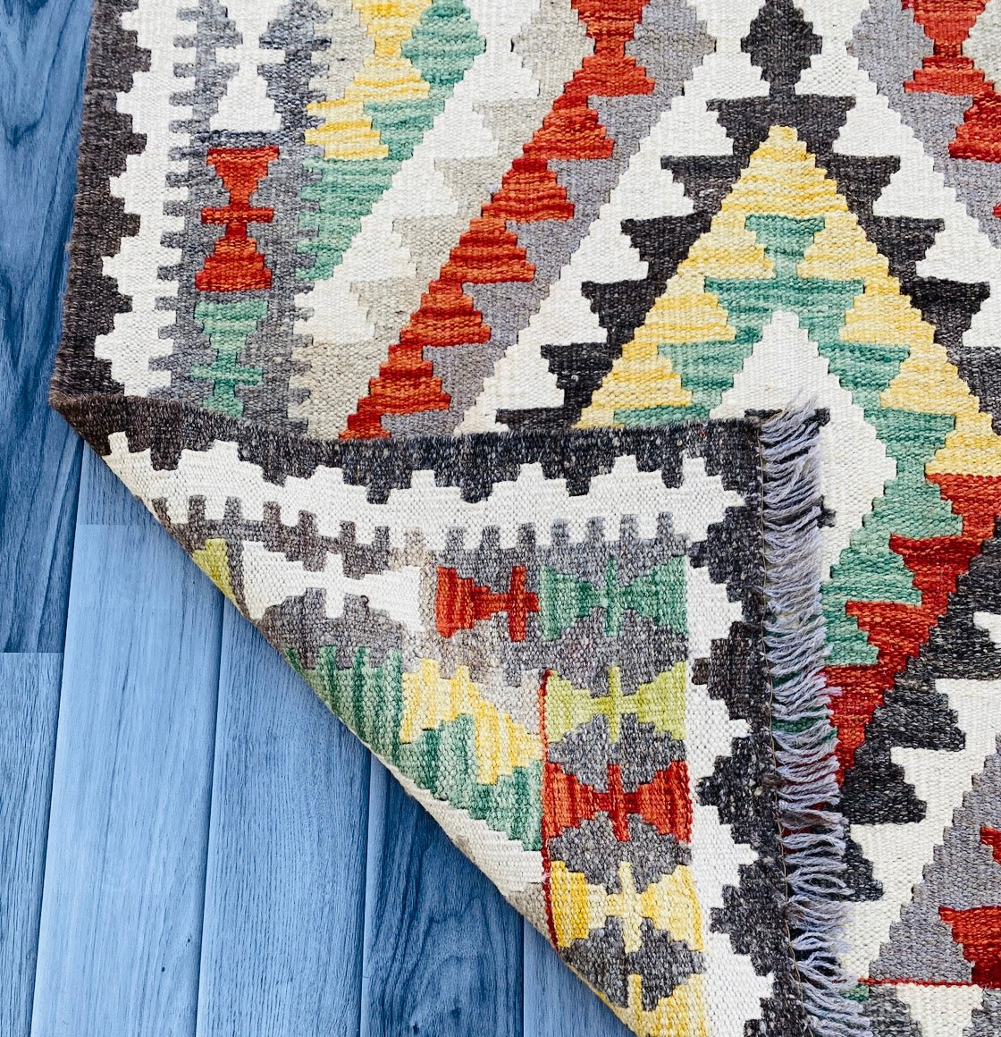 Handmade Afghan Chobi Kilim Rug 156 CM x 98 CM ( SS # 04 ).