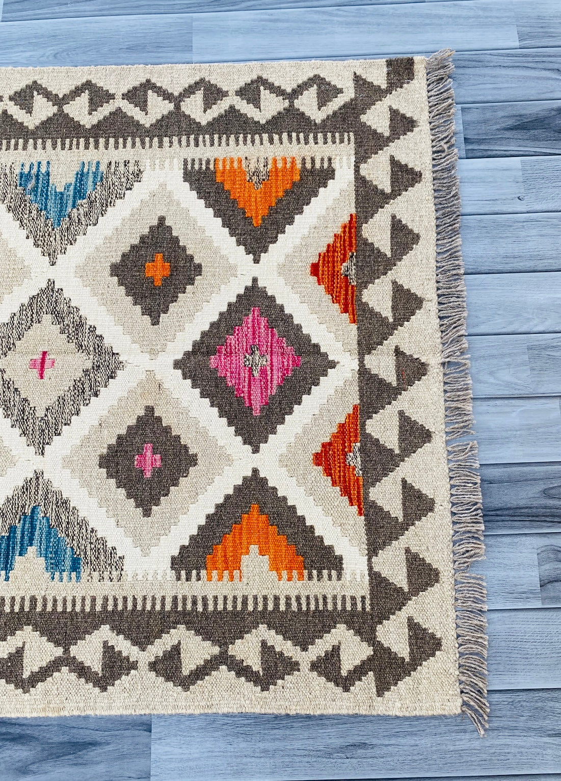 Handmade Afghan Chobi Kilim Rug 149 CM x 99 CM ( SS # 13 ).