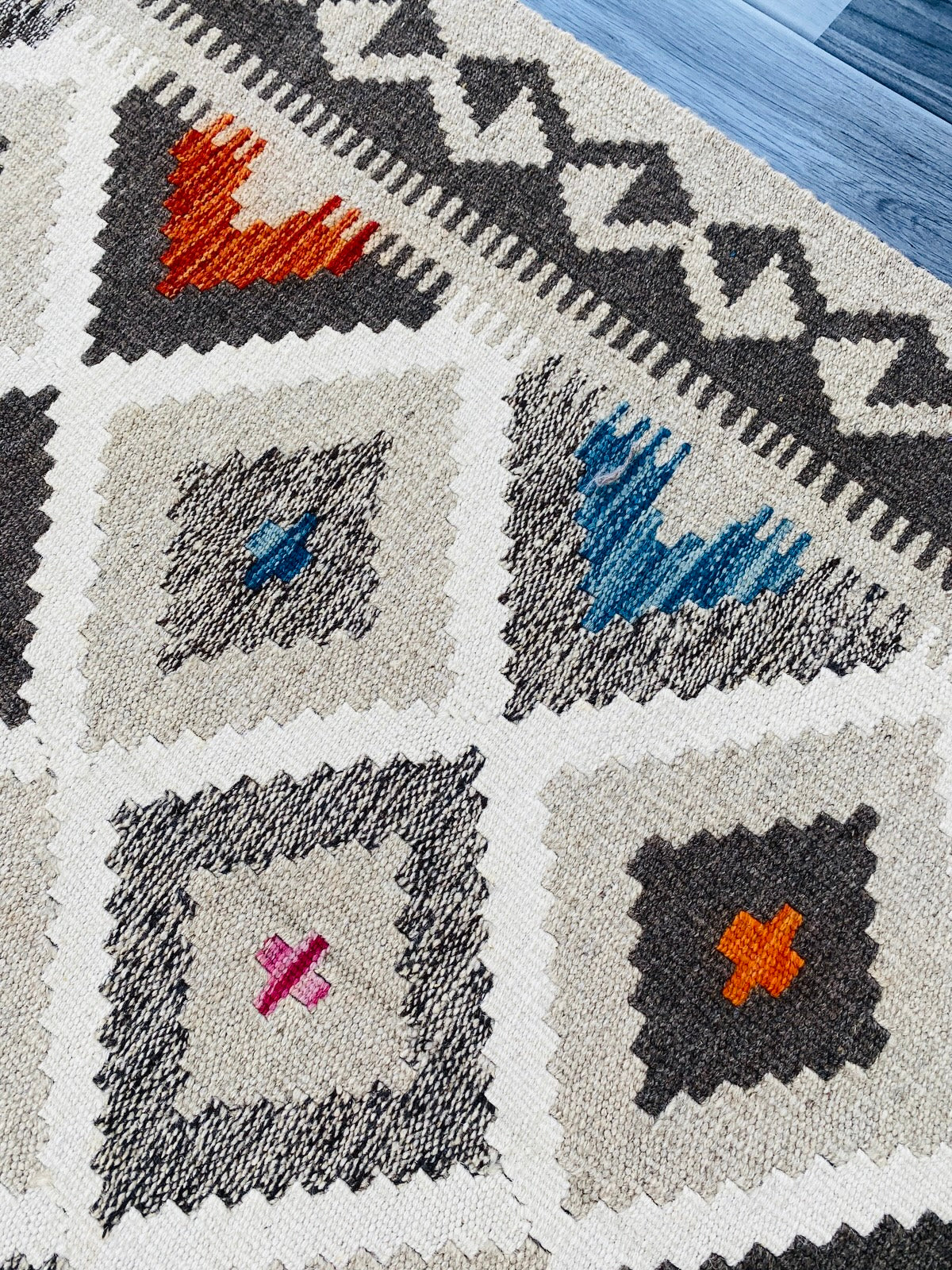 Handmade Afghan Chobi Kilim Rug 149 CM x 99 CM ( SS # 13 ).