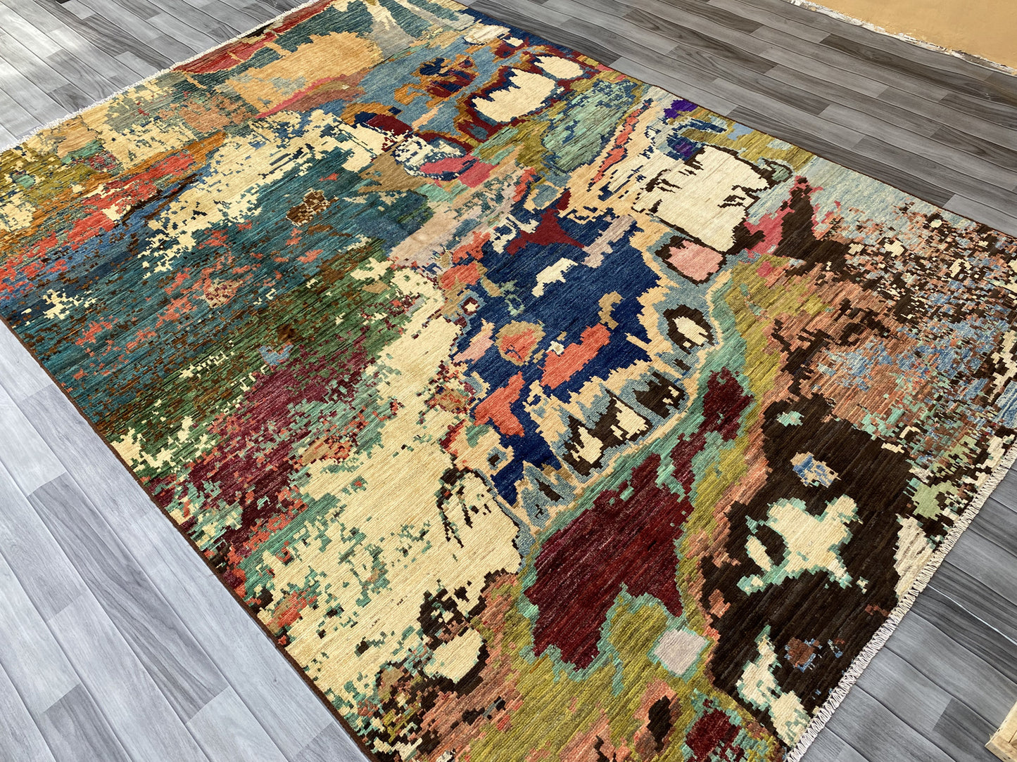 Hand Knotted Modern Wool Rug | 293 CM x 194 CM SK#300