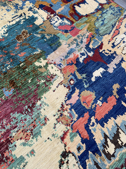 Hand Knotted Modern Wool Rug | 293 CM x 194 CM SK#300