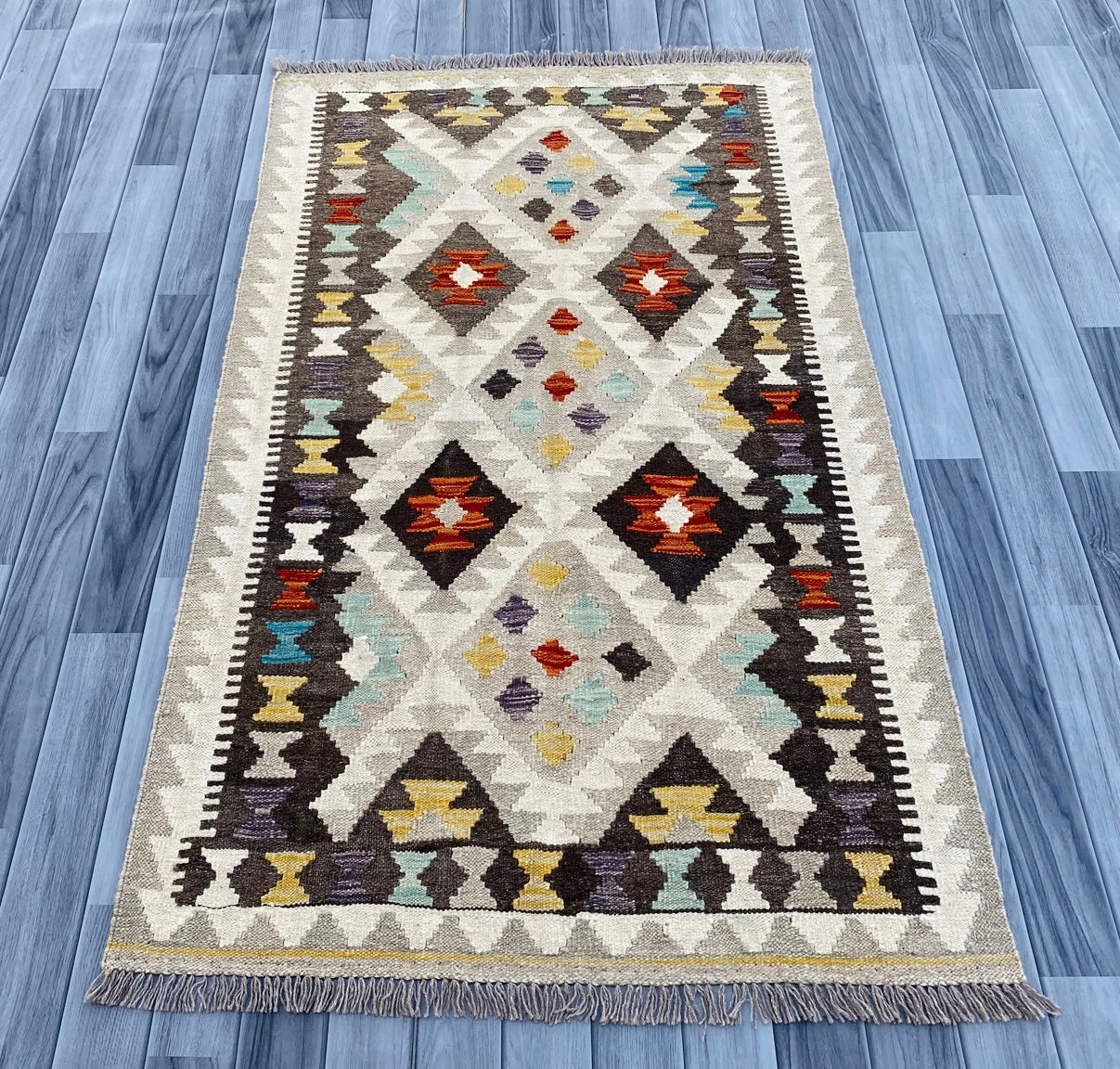 Handmade Afghan Chobi Kilim Rug 166 CM x 101 CM ( SS # 12 ).