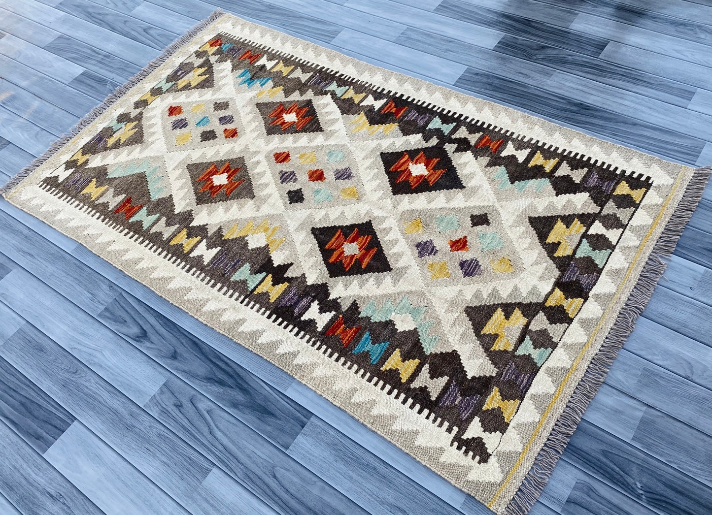 Handmade Afghan Chobi Kilim Rug 166 CM x 101 CM ( SS # 12 ).