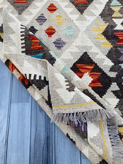 Handmade Afghan Chobi Kilim Rug 166 CM x 101 CM ( SS # 12 ).