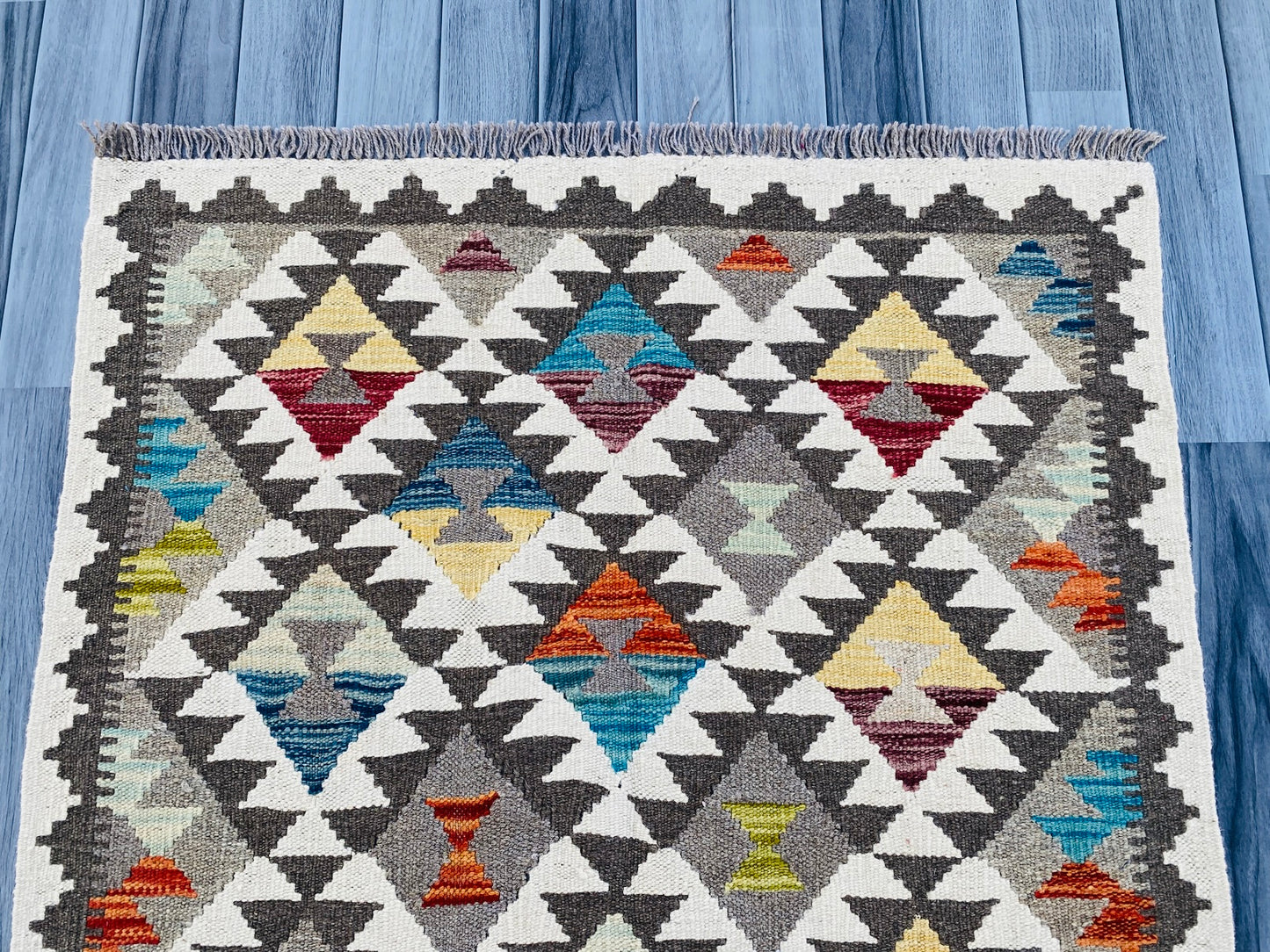 Handmade Afghan Chobi Kilim Rug 144 CM x 99 CM ( SS # 14 ).