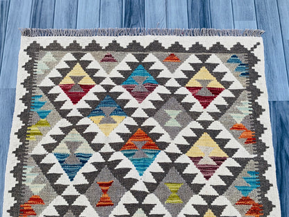 Handmade Afghan Chobi Kilim Rug 144 CM x 99 CM ( SS # 14 ).
