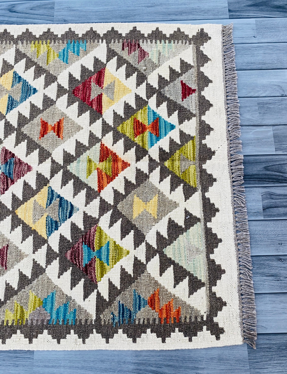 Handmade Afghan Chobi Kilim Rug 144 CM x 99 CM ( SS # 14 ).