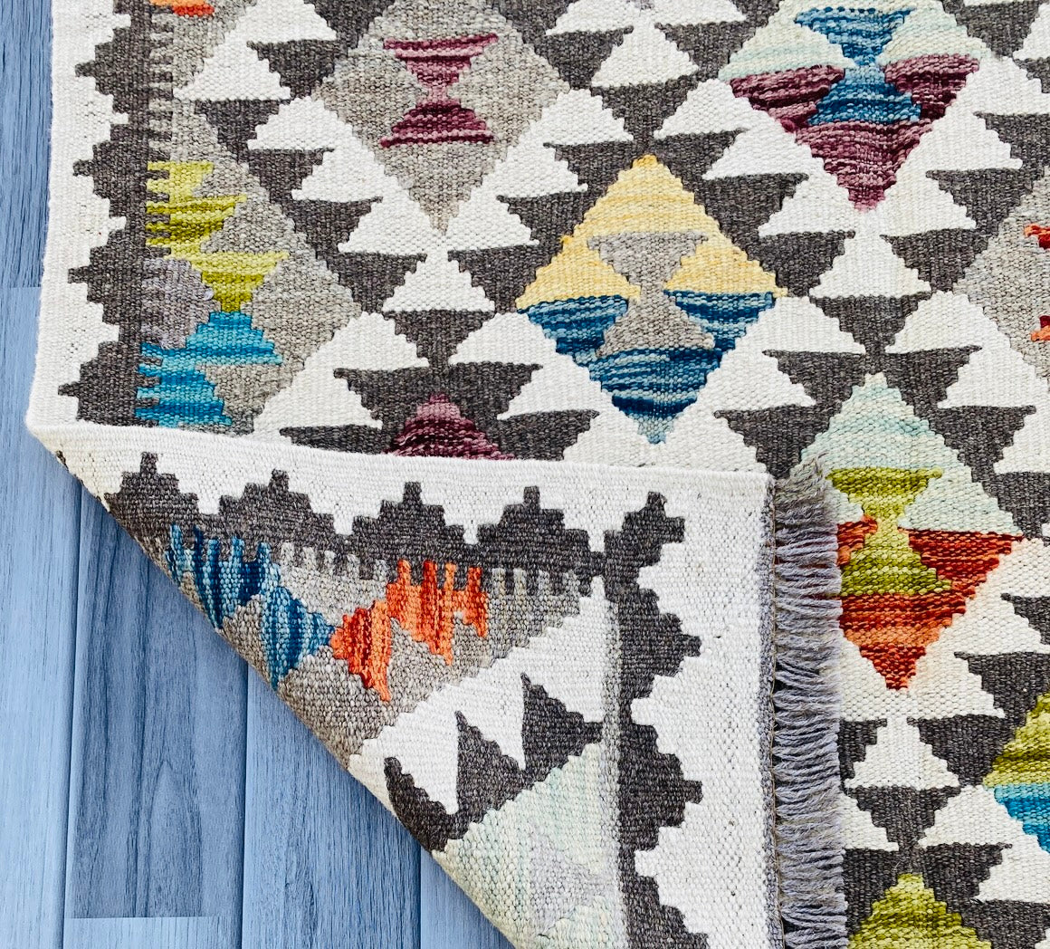 Handmade Afghan Chobi Kilim Rug 144 CM x 99 CM ( SS # 14 ).