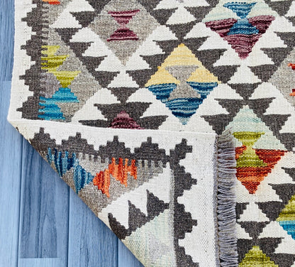 Handmade Afghan Chobi Kilim Rug 144 CM x 99 CM ( SS # 14 ).