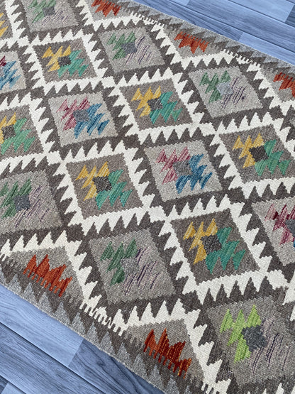 Handmade Afghan Chobi Kilim Rug 163 CM x 100 CM ( SS # 10 ).