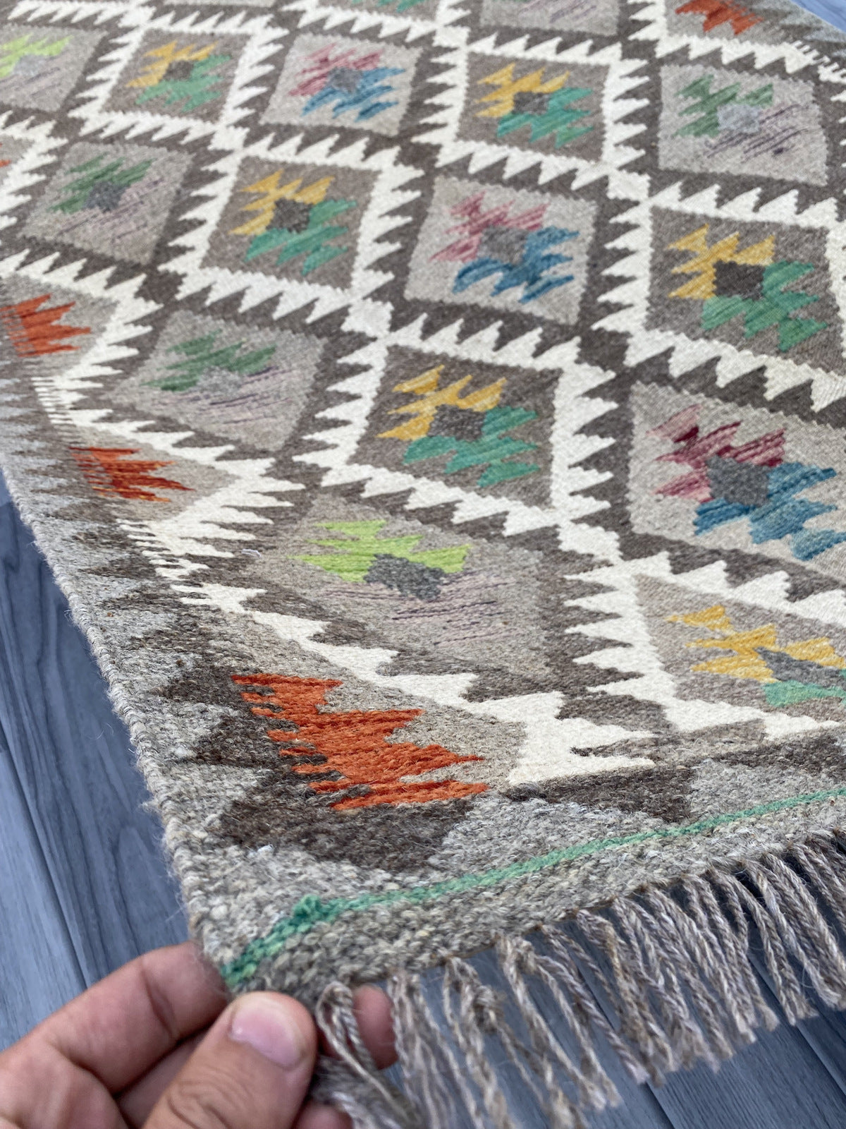 Handmade Afghan Chobi Kilim Rug 163 CM x 100 CM ( SS # 10 ).
