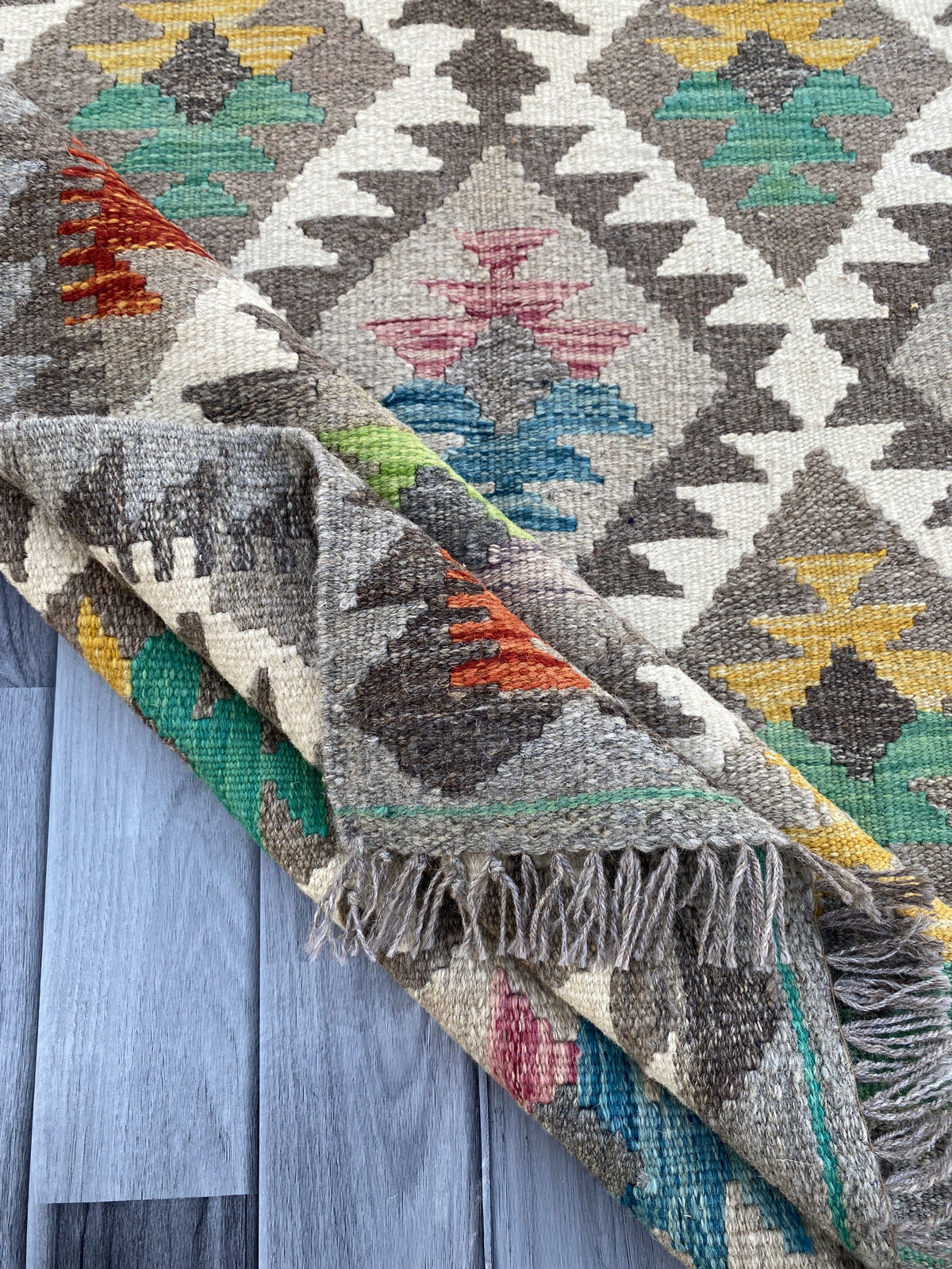 Handmade Afghan Chobi Kilim Rug 163 CM x 100 CM ( SS # 10 ).