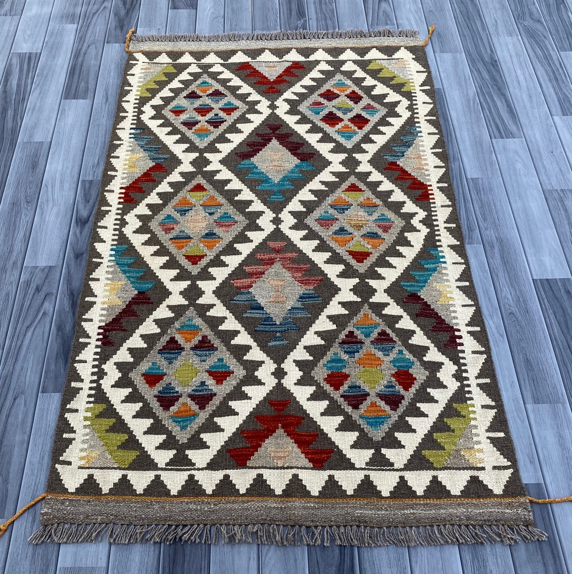 Handmade Afghan Chobi Kilim Rug 149 CM x 95 CM ( SS # 11 ).