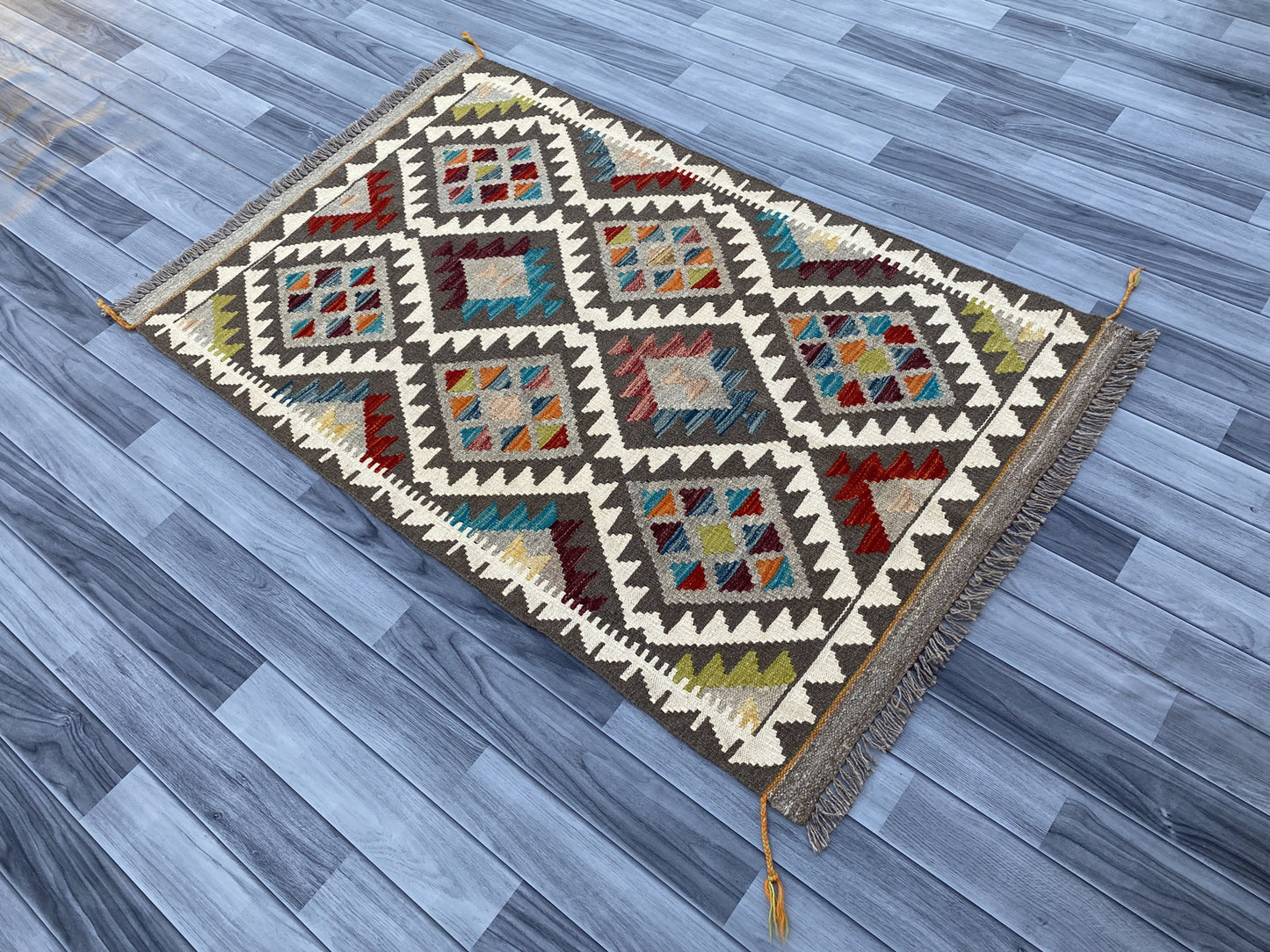 Handmade Afghan Chobi Kilim Rug 149 CM x 95 CM ( SS # 11 ).