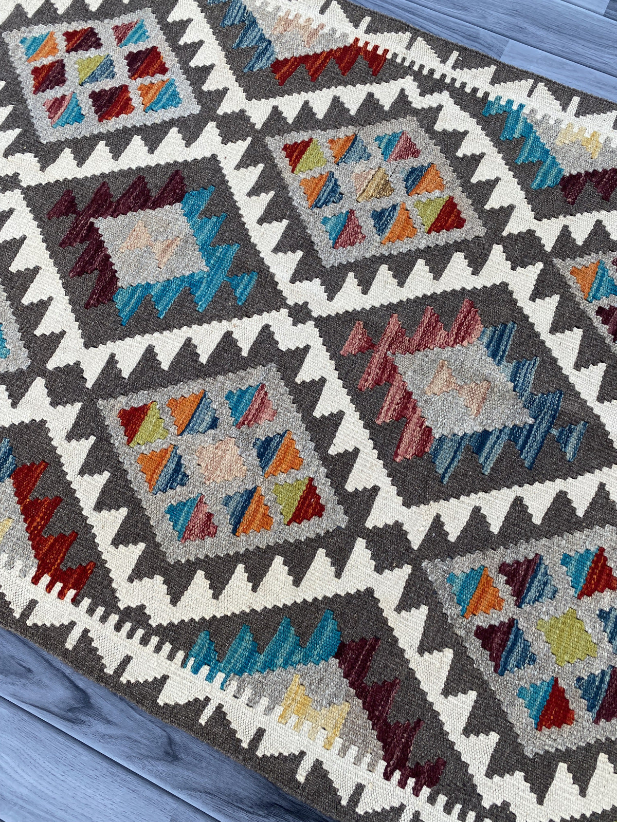 Handmade Afghan Chobi Kilim Rug 149 CM x 95 CM ( SS # 11 ).