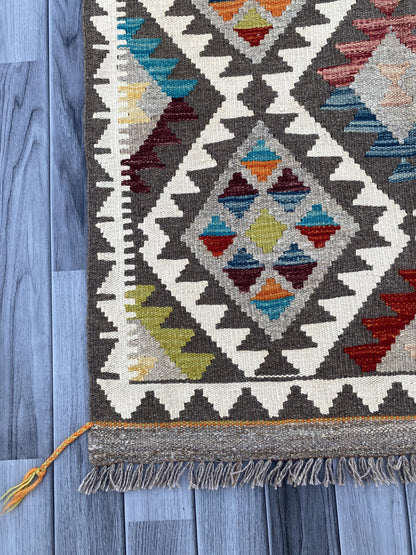 Handmade Afghan Chobi Kilim Rug 149 CM x 95 CM ( SS # 11 ).