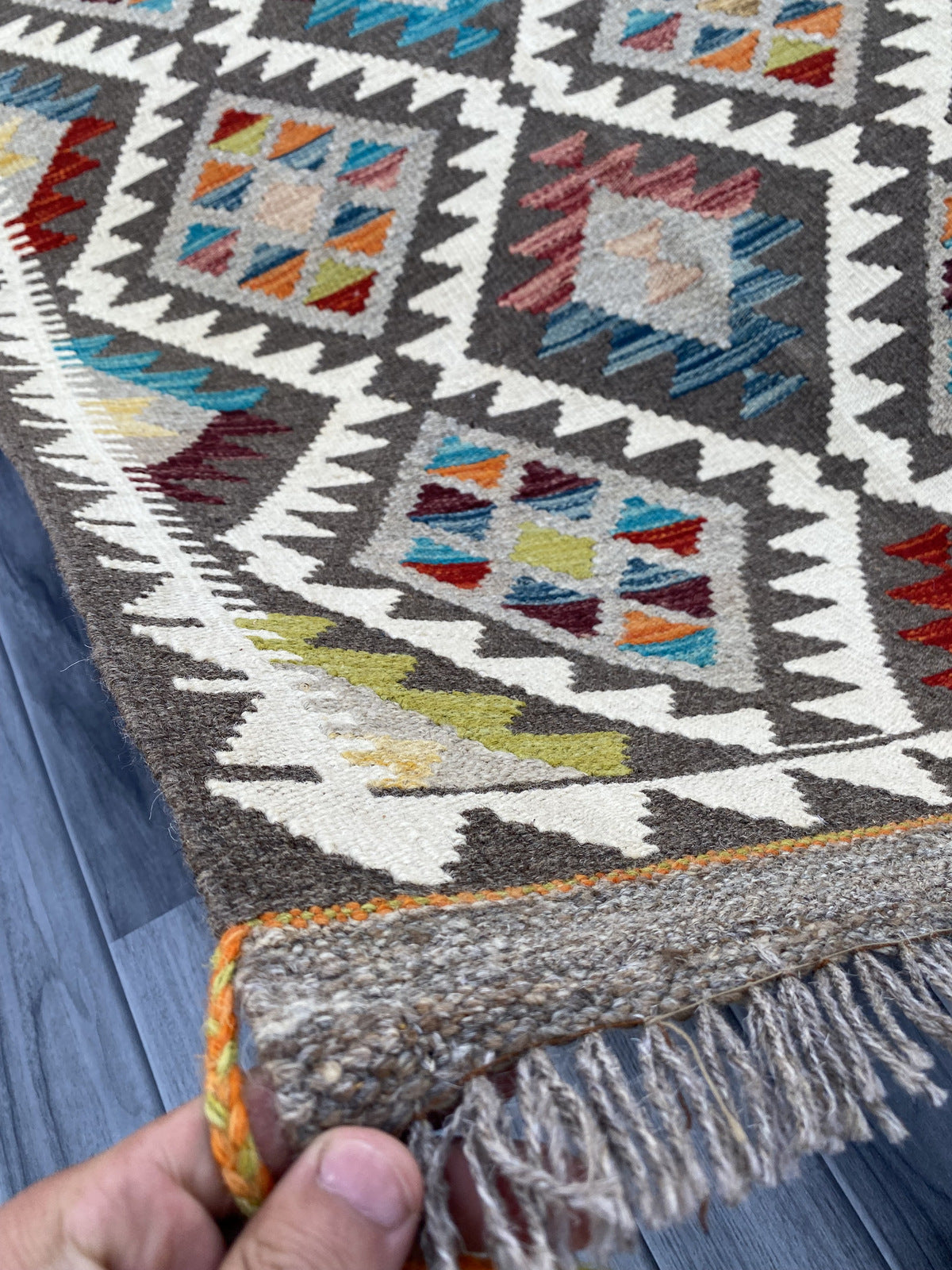 Handmade Afghan Chobi Kilim Rug 149 CM x 95 CM ( SS # 11 ).