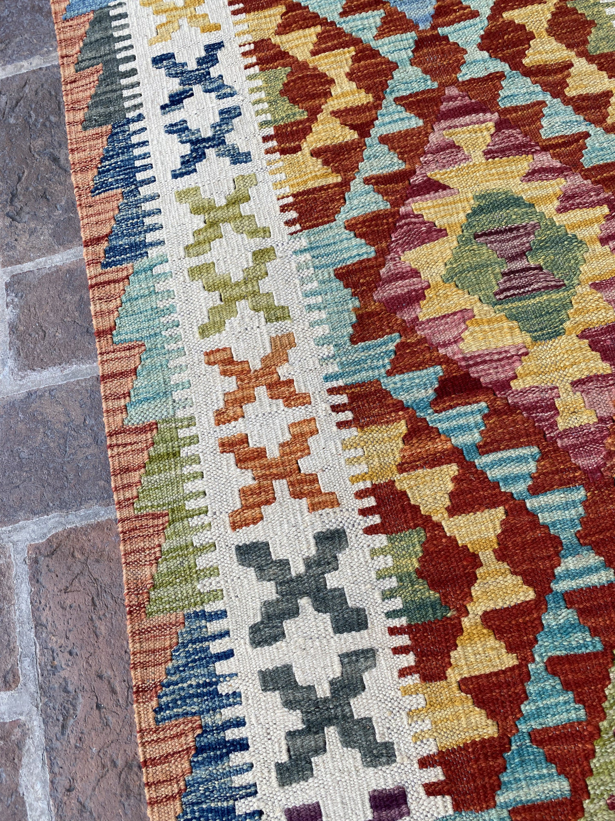 Handmade Flat Weave  Kilim Hallway Runner Rug |295 CM x 80 CM KA#40