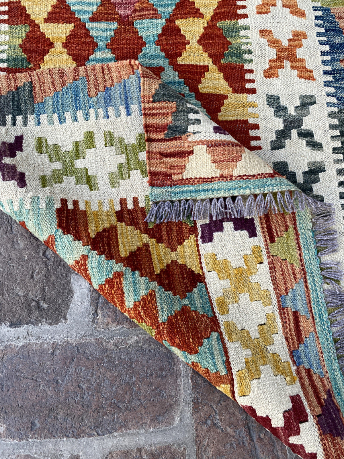 Handmade Flat Weave  Kilim Hallway Runner Rug |295 CM x 80 CM KA#40