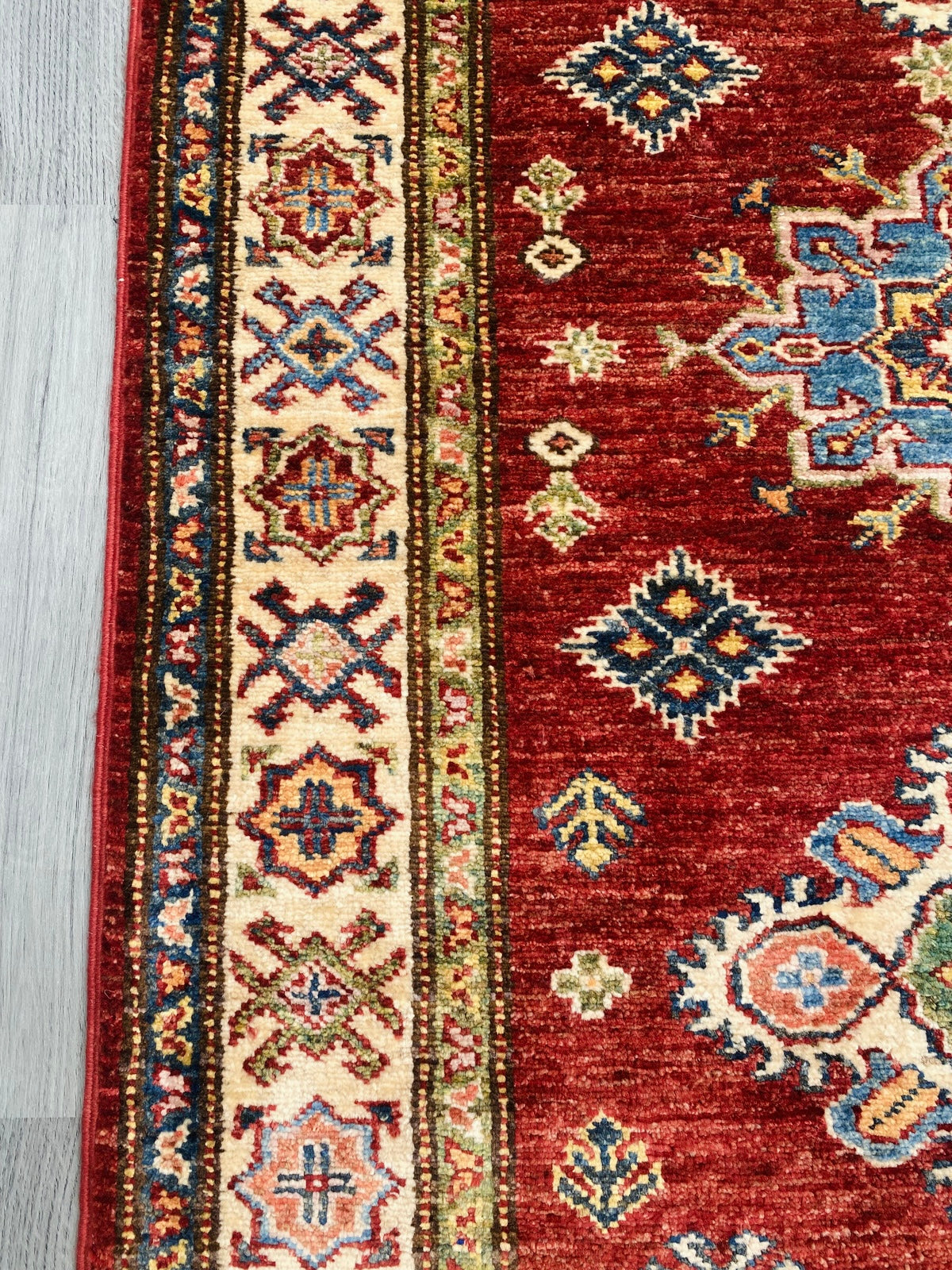 Handmade Traditional Kazak Hallway Runner Rug(295CM x 85CM) SS#85