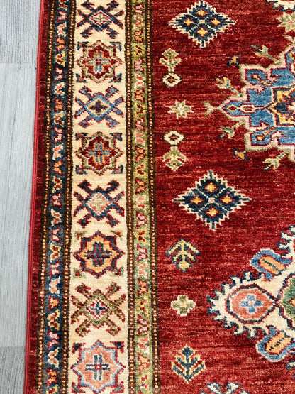 Handmade Traditional Kazak Hallway Runner Rug(295CM x 85CM) SS#85