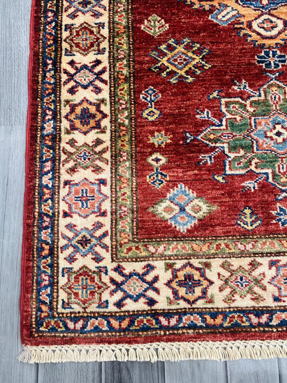 Handmade Traditional Kazak Hallway Runner Rug(295CM x 85CM) SS#85