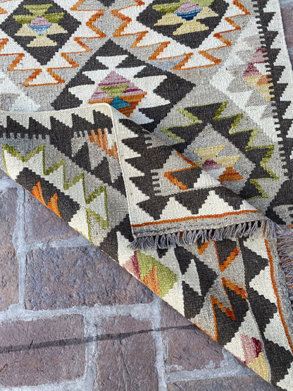 Handmade Flat Weave  Kilim Hallway Runner Rug |310 CM x 81 CM KA#35