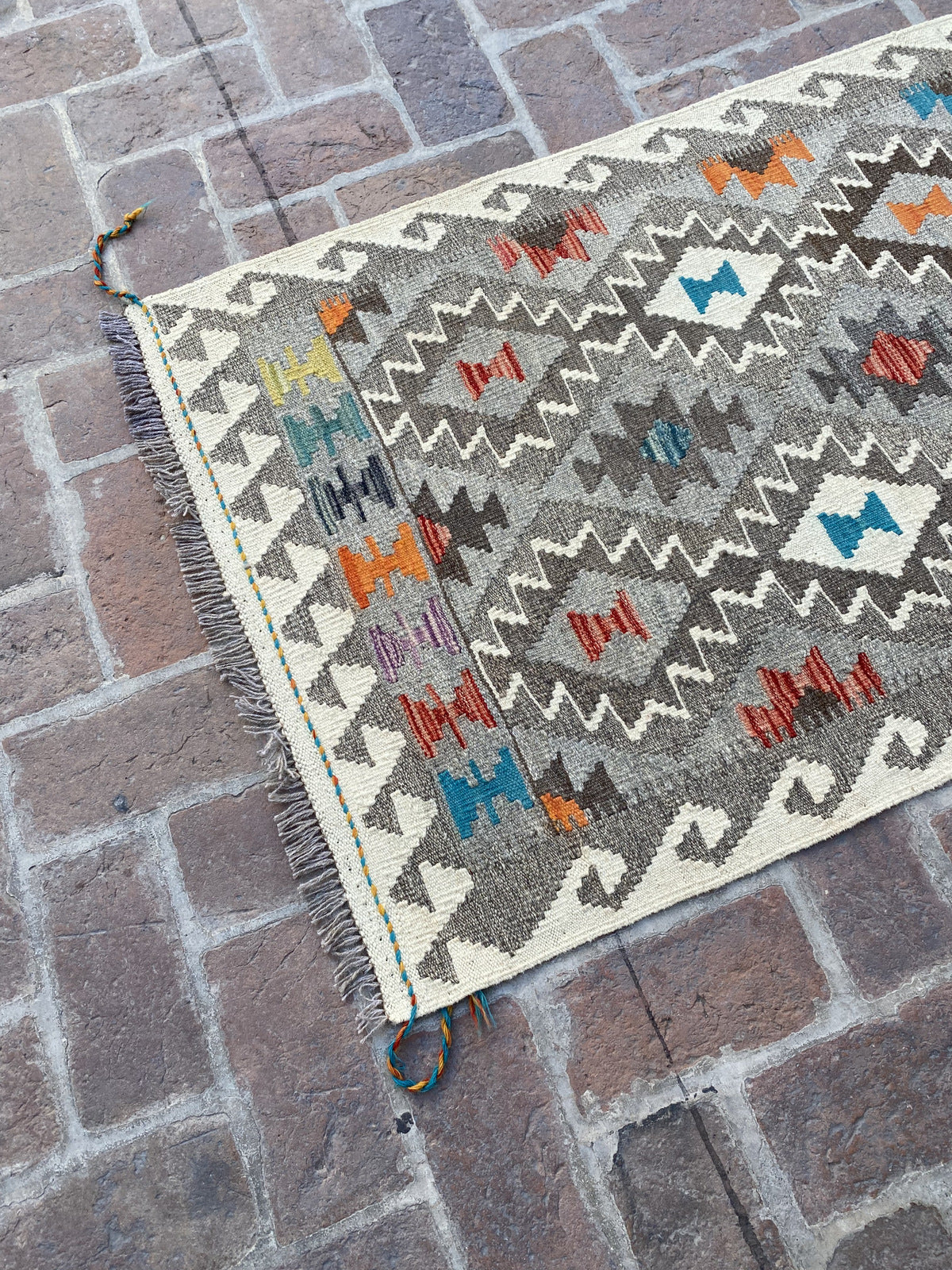 Handmade Flat Weave  Kilim Hallway Runner Rug |298 CM x 88 CM KA#34